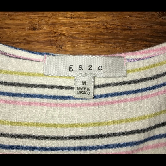 Striped barely cropped top - Picture 3 of 3